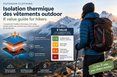 Isolation thermique des vêtements outdoor: r-value guide for hikers