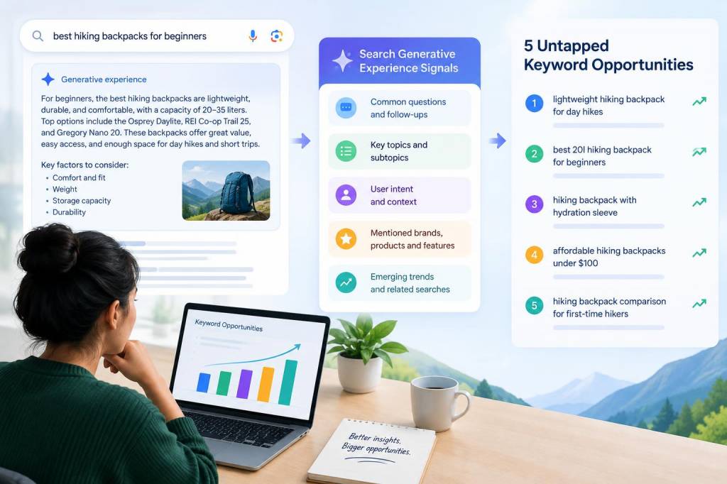 How to use search generative experience signals to uncover five untapped keyword opportunities