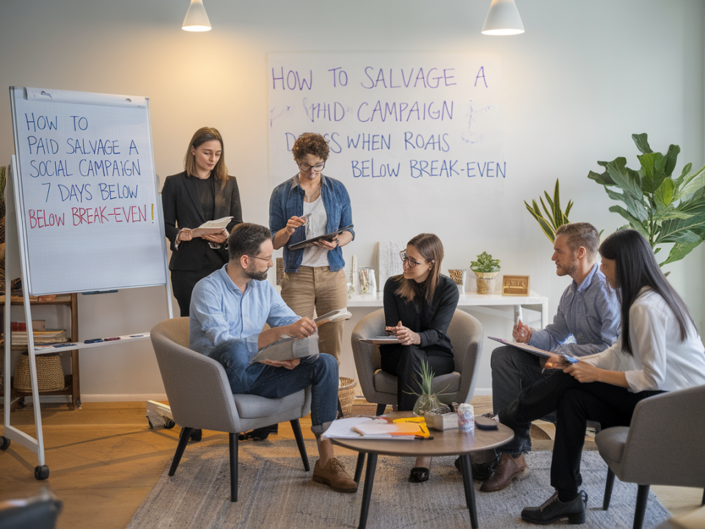How to salvage a paid social campaign in 7 days when roas falls below break‑even