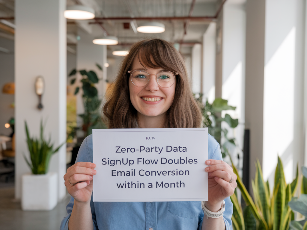 How to build a zero party data signup flow that doubles email conversion within a month